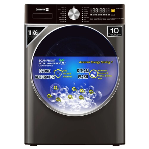 Scanfrost 11KG Washer 7KG Dryer Washing Machine SFWD117INVME - deluxe.com.ng