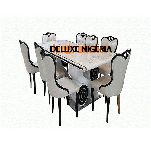 Exquisite Marble Dinning With 8 Chairs