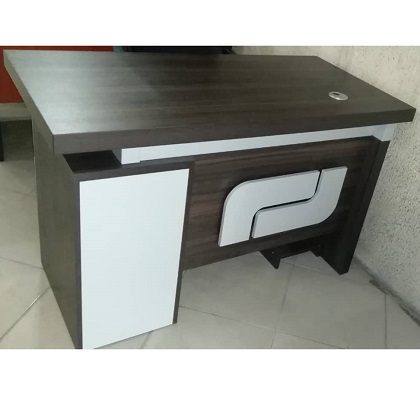 1.2 METER BROWN & WHITE OFFICE TABLE (DOFU)