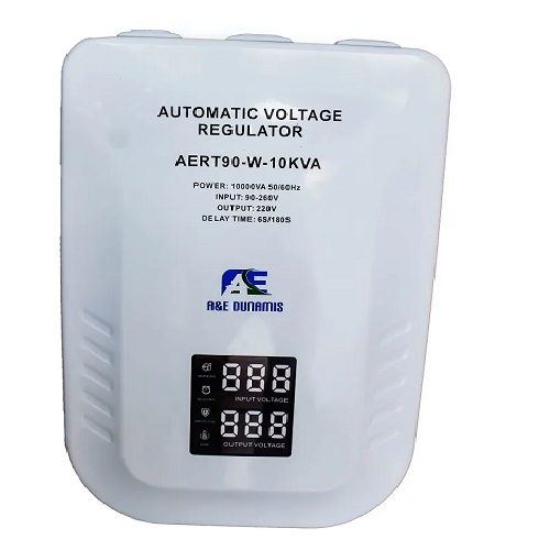 A&E Dunamis 10KVA Relay Voltage Stabilizer (80V-260V) - deluxe.com.ng