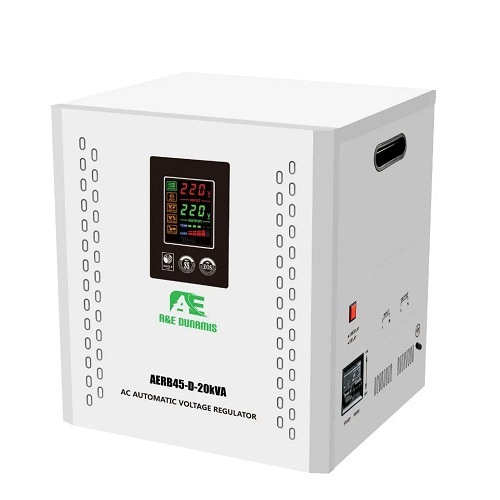 A&E Dunamis  20KVA Relay Voltage Stabilizer 45V-260V - deluxe.com.ng