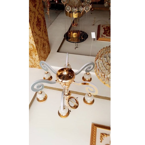 BY 6 BULB CHANDELIER QUALITY DESIGNED LIGHT - FOR INDOOR USE (OBIC) - deluxe.com.ng