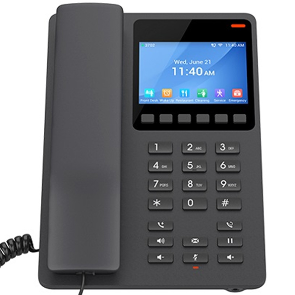 Grandstream GHP631W Compact Hotel Phone with Display + WiFi Grandstream GHP631W Compact Hotel Phone with Display + WiFi