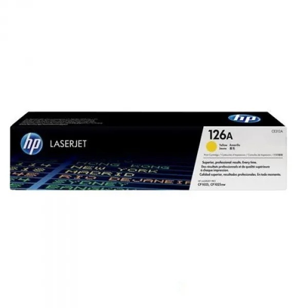 HP 126A Yellow Original LaserJet Toner Cartridge(CE312A)-deluxe.com.ng