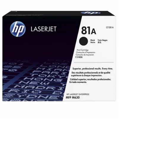 HP 81A Black Original LaserJet Toner Cartridge(CF281A) - deluxe.com.ng