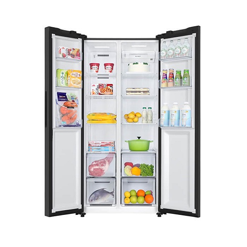 Haier Thermocool HRF-520IBS BLK 520 Litres Side By Side Refrigerator - deluxe.com.ng