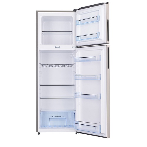 Haier Thermocool 320L Double door refrigerator HRF-320Blux Silver - deluxe.com.ng