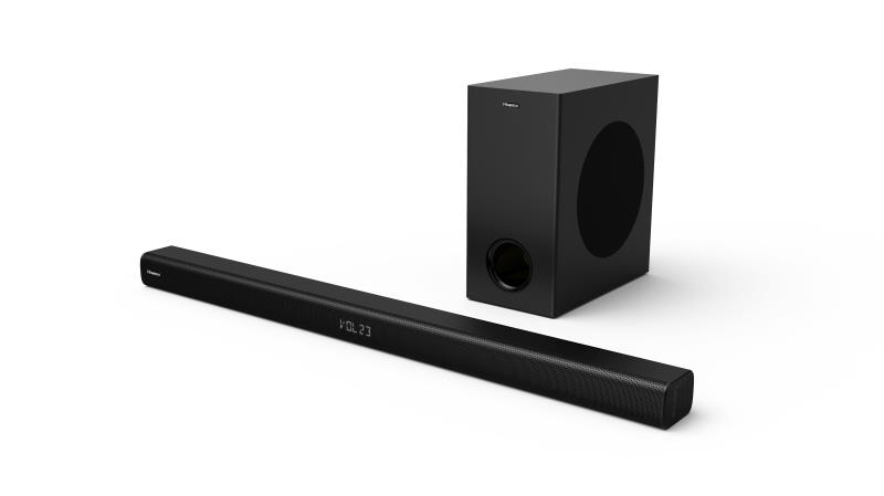 Hisense HS218 2.1ch 200W Sound bar with wireless subwoofer - deluxe.com.ng