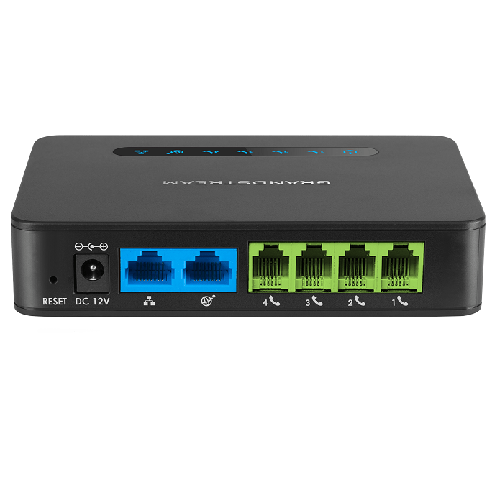 The Grandstream HT814 is an advanced 4-port VoIP gateway with 4 FXS ports and an integrated Gigabit NAT router. - deluxe.com.ng