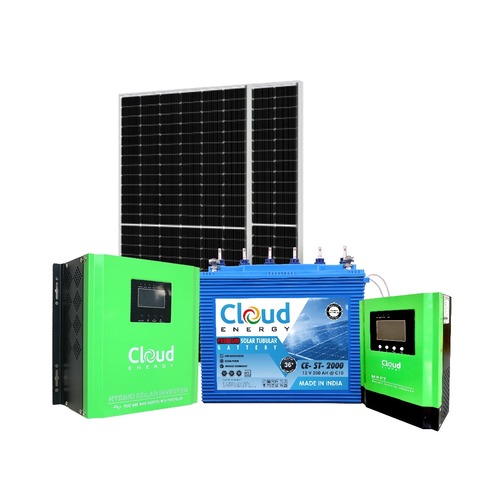 CLOUD ENERGY 1KVA/12V INVERTER BUNDLE (1KVA/12V Home Inverter, 200AH/12V C10 Tubular Battery - 1pcs, 410W Solar panel - 4pcs, 60A Charge Controller - 1pc) - deluxe.com.ng