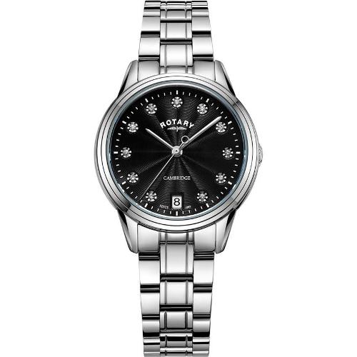 ROTARY LB05258/13 WOMEN’S WHITE CAMBRIDGE SILVER MEDIUM WATCH