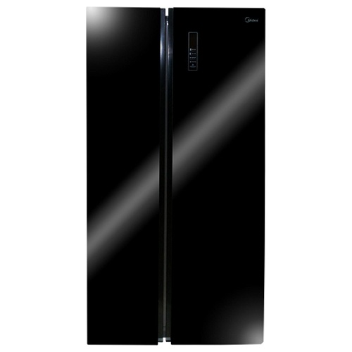 Midea 510L Side by Side Refrigerator Without Handle (Black Glass) | HC-689WEN  deluxe.com.ng