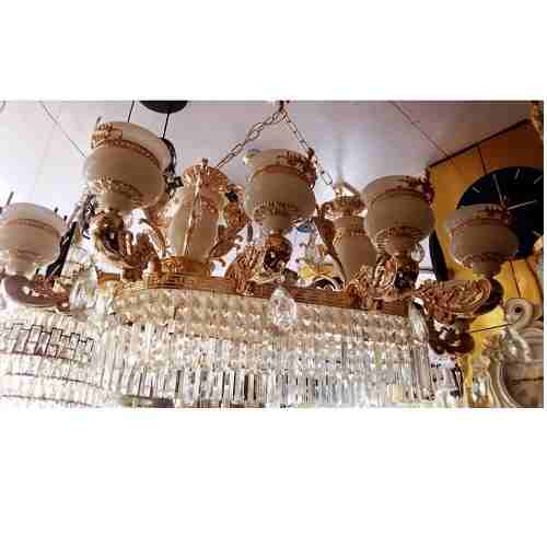 CRYSTAL BALCK & GOLD 1200 CHANDELIER QUALITY DESIGNED LIGHT - FOR INDOOR USE (BEHIC) - deluxe.com.ng