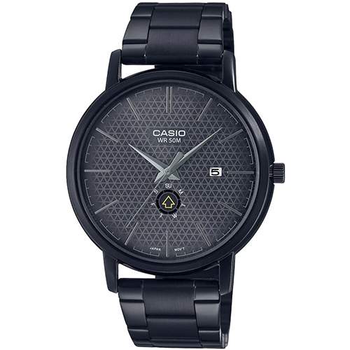 CASIO MTP-B125B-8AVDF MEN’S ENTICER DAY INDICATOR BLACK BRACELET WATCH  - Deluxe.com.ng