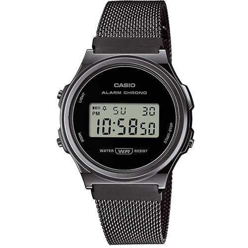 CASIO A171WEMB-1ADF UNISEX BLACK DIGITAL VINTAGE RETRO WATCH - Deluxe.com.ng