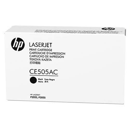 HP Black Contrast Original LaserJet Toner Cartridge (CE505AC)