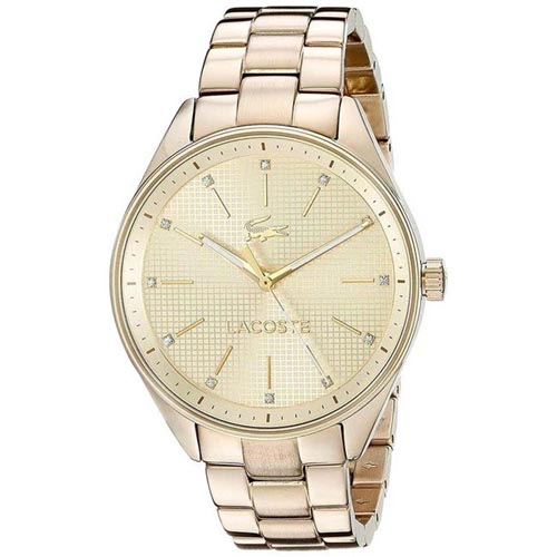 LACOSTE 2000898 WOMEN'S PHILADELPHIA ANALOG QUARTZ YELLOW GOLD WATCH