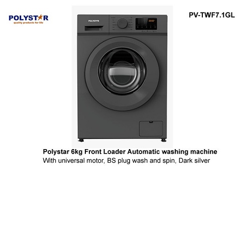 Polystar 6kg Front Load Washing Machine | PV-TWF7.1GL Polystar 6kg Front Load Washing Machine | PV-TWF7.1GL - deluxe.com.ng