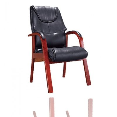 Frame Padded Arm Chair--Black  