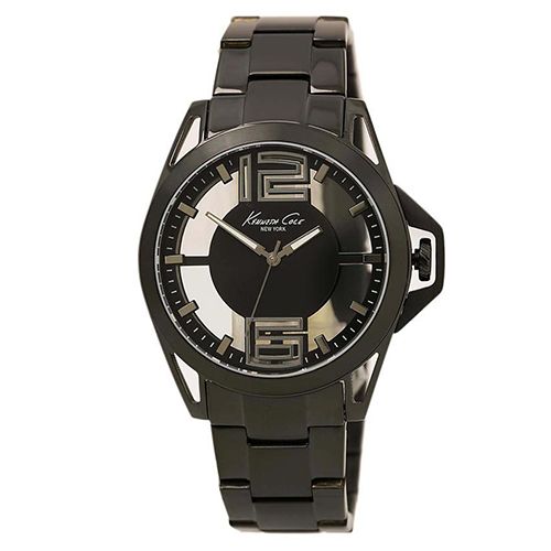 Kenneth Cole 10022527 New York Men’s Translucent Stainless Steel Quartz Watch