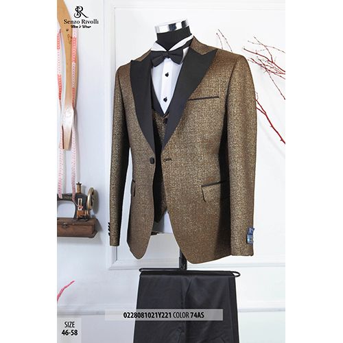 RITZY DESIGNED MEN'S 3 PIECE SUIT|SUT 002 (AVAILABLE IN ALL SIZES) 