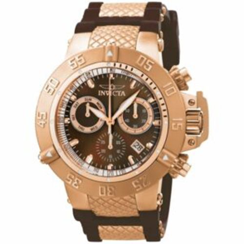 INVICTA 5510 MEN’S SUBAQUA COLLECTION ROSE GOLD-TONE CHRONOGRAPH WATCH 