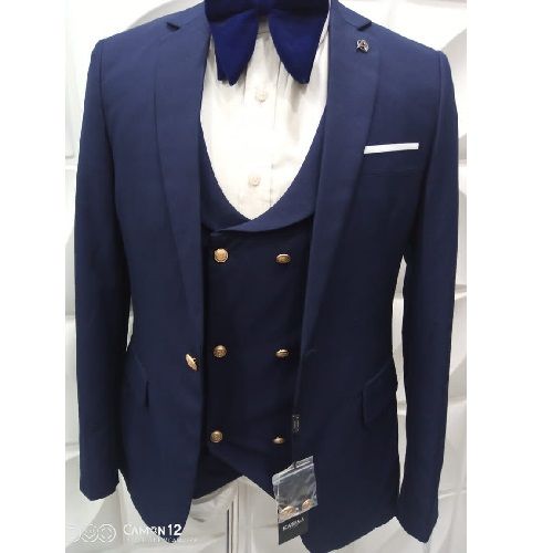 NAVY BLUE SUIT WITH ONE BUTTON SUIT | AVAILABLE IN ALL SIZES (MADU) (N) - deluxe.com.ng