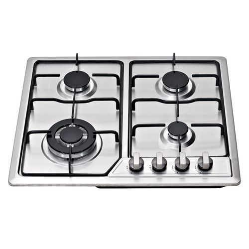 Nesta 4-Burner Stainless Steel Gas Hob - deluxe.com.ng