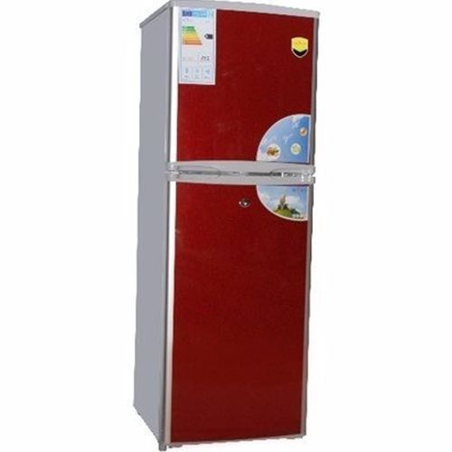  NEXUS REFRIGERATOR WITH BIG FLOWERS | NX-235 LTR RED,BLACK GLASS,SILVER- deluxe.com.ng