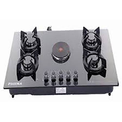 Phiima 4 Gas 1 Electric Ceramic Gas Hob Phiima 4 Gas 1 Electric Ceramic Gas Hob - deluxe.com.ng