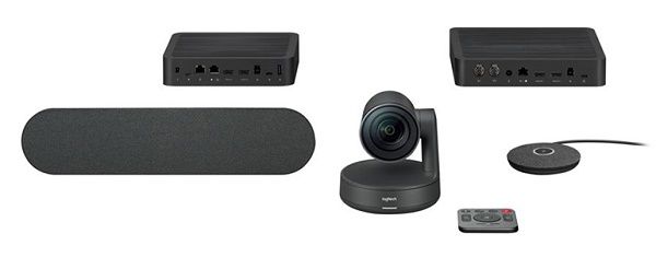 Logitech Rally UHD 4K Conference Camera System with Speaker and Mic Pod Set