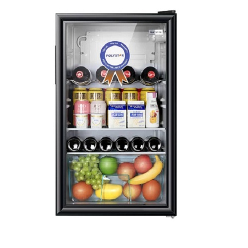 POLYSTAR WINE CHILLER | PV-255BCLL 90 LITRE SHOWCASE FRIDGE - deluxe.com.ng  