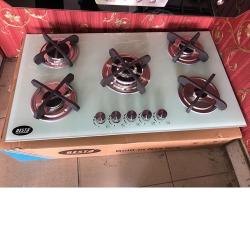 NESTA 5 BUILT IN GAS BURNER COOKER HOB-WHITE deluxe.com.ng