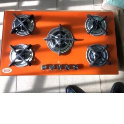 NESTA 5 BUILT IN GAS BURNER COOKER HOB-ORANGE deluxe.com.ng