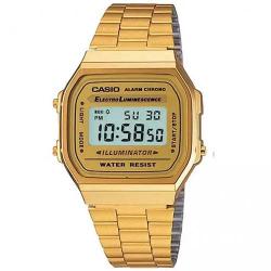 CASIO GENTS A168WG-9WDF METAL BASIC CHRONO WATCH