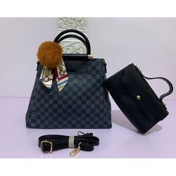  ELEGANT WOMEN'S HAND BAG WITH SHOULDER LOCK BAG|BLACK - deluxe.com.ng