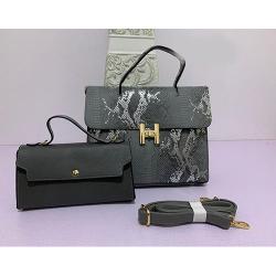 WOMEN'S LUXURY 2 PIECE HAND BAG WITH SHOULDER LOCK - deluxe.com.ng