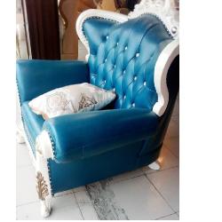 QUALITY DESIGNED 7 SEATERS SOFA CHAIRS BLUE COLOR (DEEM) - deluxe.com.ng