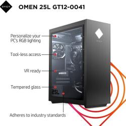 HP OMEN 25L Gaming Desktop PC, NVIDIA GeForce RTX 2060, 10th Generation Intel Core i7-10700F Processor,  HyperX 16 GB RAM, 512 GB SSD and 1 TB Hard DriveWindows 10-deluxe.com.ng