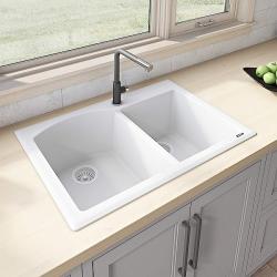 GRANITE SINK D/BOWL SANDED SH8650G/S