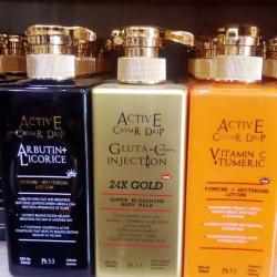 ACTIVE CAVIAR DRIP LOTION WITH - ARBUTIN + LICORICE & GLUTA C INJECTION & VITAMIN C & TUMERIC