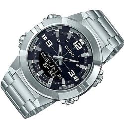 CASIO AMW-870D-1AVDF MEN’S ANALOG-DIGITAL STAINLESS STEEL MEDIUM WATCH - deluxe.com.ng