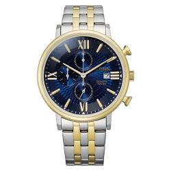 CITIZEN AN3616-75L MEN’S QUARTZ CHRONOGRAPH BLUE DIAL MULTI-DIAL STEEL WATCH - deluxe.com.ng