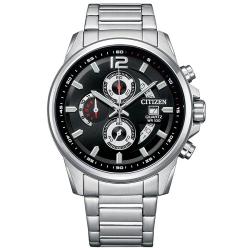 CITIZEN AN3690-56E MEN’S ECO-DRIVE CHRONOGRAPH SILVER TONE WATCH - deluxe.com.ng