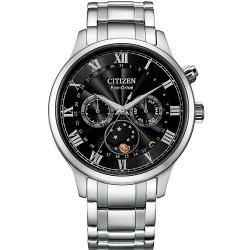 CITIZEN AP1050-81E MEN’S ECO-DRIVE MOONPHASE MULTIFUNCTION BRACELET WATCH- deluxe.com.ng