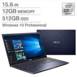 ASUS EXPERTBOOK P1510CJ Intel Core i7 10th gen 1.3ghz, 12gb Ram, 512gb SSD, 15.6’’, Intel Iris Plus Graphics, Webcam, Bluetooth, Wireless, Windows 10Pro (BD) - Deluxe.com.ng