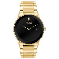 CITIZEN AU1062-56E MEN’S AXIOM BLACK DIAL GOLD BRACELET WATCH - Deluxe.com.ng