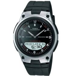 CASIO AW80-1AV MEN’S ANALOG-DIGITAL DATABANK BLACK RESIN MEDIUM WATCH - deluxe.com.ng