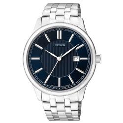 CITIZEN BI1050-56L MEN’S BLACK DIAL SILVER BRACELET QUARTZ DRESS WATCH - deluxe.com.ng