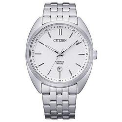 CITIZEN BI5090-50A MEN’S ANALOG WHITE DIAL SILVER BRACELET QUARTZ WATCH - deluxe.com.ng